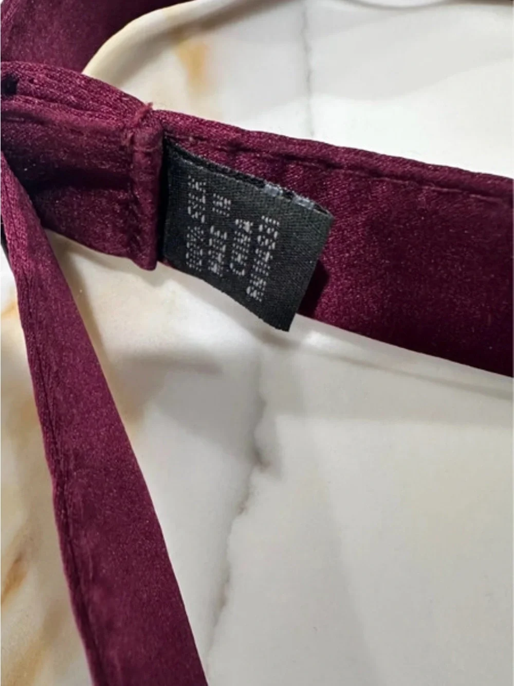 Pronto Uomo Solid Burgundy Men's Tie